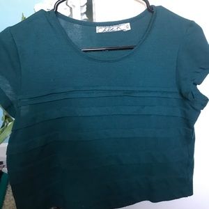 forest green paneled crop top dr nordstrom